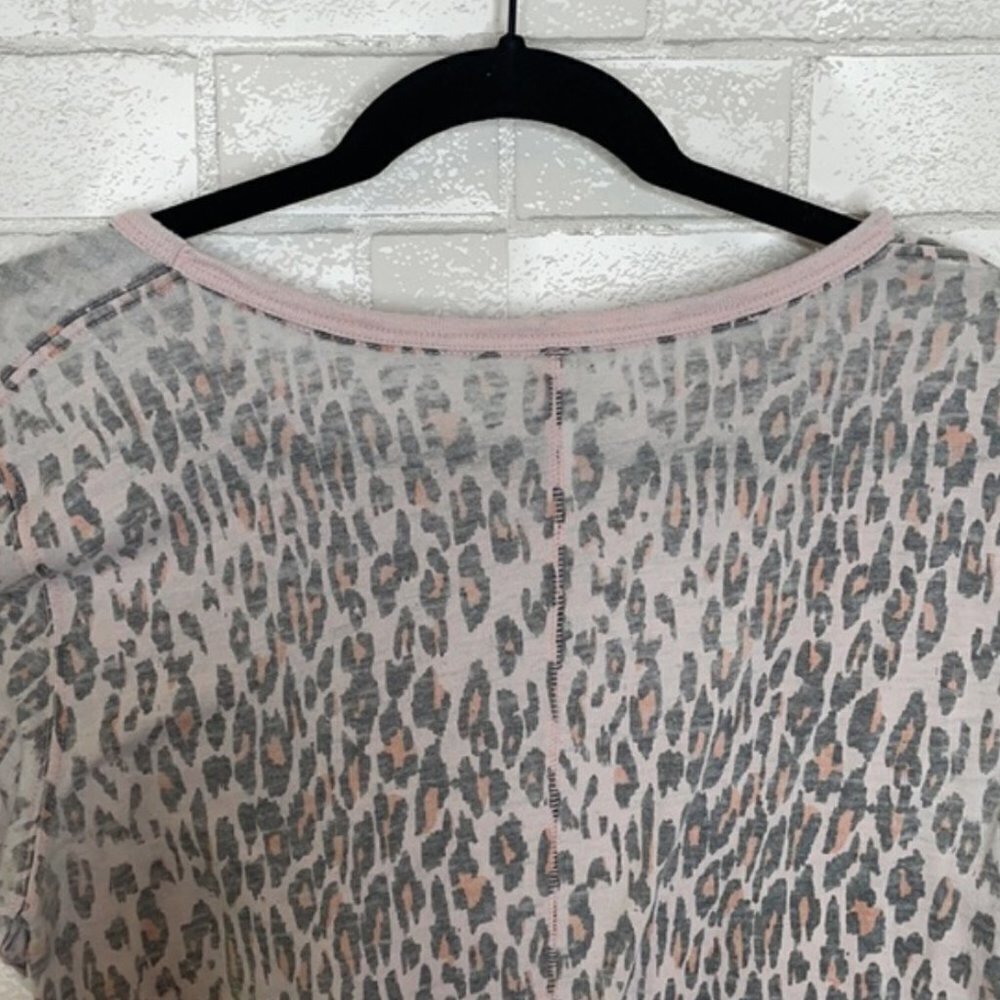 Free People Pink Cheetah Tourist Tee - Picture 10 of 13